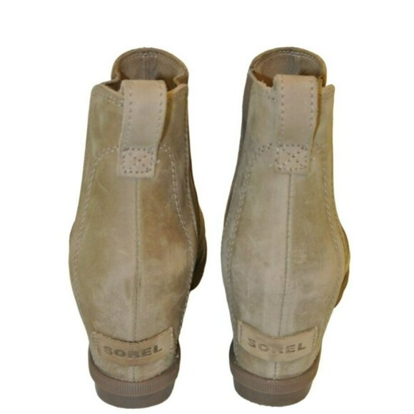 Sorel Slip on Arctic Joan of Arctic Wedge II Winter Leather Boots size 7.5 - Picture 4 of 9